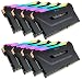 Produktbild Corsair Vengeance RGB PRO 64GB (8x8GB) DDR4 2933MHz C16 XMP 2.0 Enthusiast RGB LED-Beleuchtung Speicherkit - schwarz