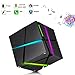 Produktbild Mini Tragbare Bluetooth Lautsprecher Speaker, TKSTAR Wireless LED Beleuchtung Stereo Magic Cube Sound Box mit Mikrofon Unterst¨¹tzung Tf / Aux / USB Beste Geschenkwahl (Schwarz)