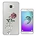 Produktbild C0884 - Cool Scary Skeleton Walking Dead Skull Hand Death Rose Tattoo Design Samsung Galaxy A9 Pro (2016) Fashion Trend Silikon Hülle Schutzhülle Schutzcase Gel Rubber Silicone Hülle