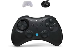GuliKit Elves 2 Pro Wireless Controller für Switch 1/2, PC, Android, iOS, Hall Effect Joysticks, Rotary Rumble, 6-Achsen-Gyroskop, 20-Stunden Akkulaufzeit, 1000Hz Abtastrate, D-Pad (Retro) (Schwarz)