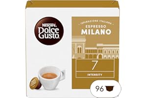 NESCAFÉ DOLCE GUSTO NESCAFÉ DOLCE GUSTO Espresso Milano Caffè, 6 Confezioni da 16 Capsule (96 Capsule Compatibili Nescafé Dolce Gusto)