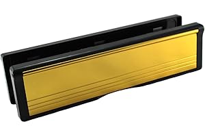 DJM Direct 40/80 UPVC Telescopic Sleeve Letterplate 10" - Gold