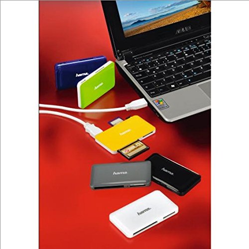 Hama Kartenleser „Slim“, UDMA/UHS-I fähig, (u.a. microSD/SDHC, SD/SDHC, CF Typ I, MMC, USB 3.0), weiß - 6