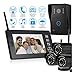 Produktbild Jvayongmen WLAN Video Türsprechanlage Türklingel Gegensprechanlage System, 7 Zoll WLAN Monitor mit Verdrahteter Kamera im Freien Für Familienhaus, Fernbedienung Türöffner