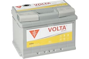 VOLTA BATERÍAS Bateria de Coche Gold 60Ah 570A Start-Stop Básico EFB - Borne +Dcha - Medidas Largo 242 x Ancho 175 x Alto 175 mm con 2 años de Garantía - Fabricación Europea.