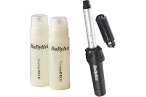 SEGMINISMART Babyliss 2583BU + 4580U Pro Cordless Portable Gas Combined 19mm Hair Styling Brush/Tong 2x Extra Free Energy Cells