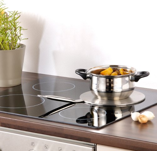 Rosenstein & Söhne Universal-Adapterplatte für Induktionskochfelder, 24 cm, 2er-Set - 2