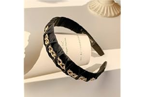 UMIIN Headband, Gold Chain Hair Bands, Black Hair Hoop, Retro Headwears, Delicate Hair Accessories for Women Girls Kids
