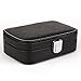 Produktbild lzzfw Schmuckschatulle Weihnachtsgeschenkbox Portable Leder Reisetasche Ring Halskette Armband Schmuckschatulle Tragbare Aufbewahrungsbox Dekoration Box 15 * 10 * 4,5 Cm