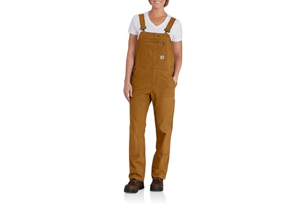 Carhartt Crawford Double Front Bib Overaller för kvinnor, Carhartt Brun, XS
