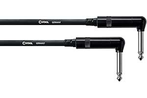 Cordial CFI 0.3 RR, Cavo Sbilanciato Patch, Jack TS (Mono) Angolato/Jack TS (Mono) Angolato 30 cm