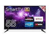 Cello C55RTS 55" 4K Ultra HD LED Smart TV with Wi-Fi Download Netflix, Prime, YouTube, Catch Up TV Apps. Made In The UK