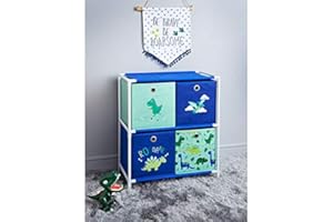 RA-HOMESTORE® New Super Cute Dinosaur 4 Drawer Chest - Add some roar to your little one's bedroom