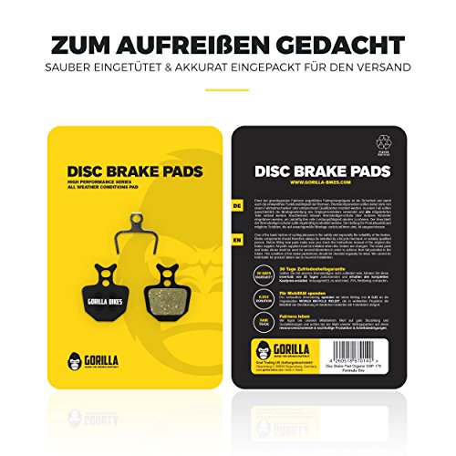Formula Oro K18 K24 Puro Bianco Bremsbeläge für MTB Mountainbike Scheibenbremse Organic Beläge Bike Bremse Bremsbelag | Gorilla Bikes High Performance Disc Brake Pad - 4