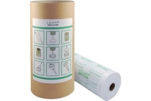 LILNAP - ECO Ricarica Mangiapannolini Multistrato leggermente Profumata compatibile con Sangenic, Angelcare Maialino Foppapedretti, (200m + tubo)