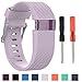 Produktbild Cyeeson Fitbit Charge HR Watch Replacement Armband Weiche Silikon Farbe Adustable Band Gel Wristband Strap Watch Band für Fitbit Charge HR (Zwei Größ)