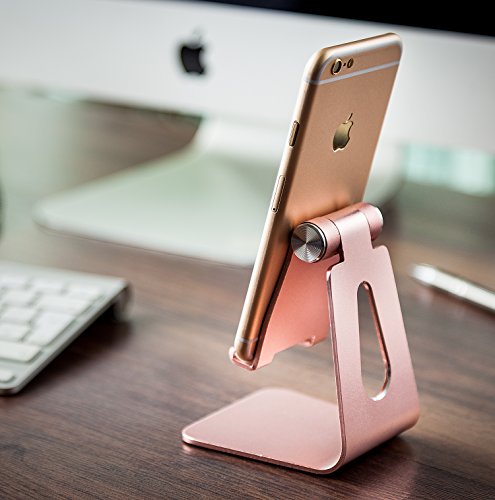 MyGadget Smartphone StÃ¤nder - Aluminium Halterung - Handy & Tablet Multi Winkel Stand fÃ¼r u.a. iPhone / Samsung Galaxy / iPad mini - Dock in RosÃ©gold