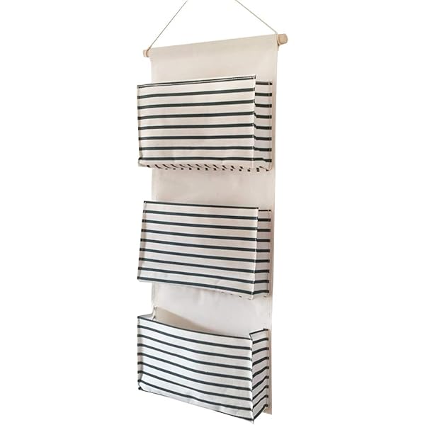 Hängeorganizer 2 Stück - Baumwoll Aufbewahrung Mit Haken Für Zuhause