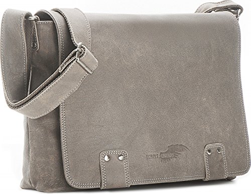 Leder Umh  ngetasche Herren Damen Messenger Bag Leder DIN A4 Ledertasche schwarz braun cognac grau blau 36 x 30 x 8 cm von REBELS   LEGENDS