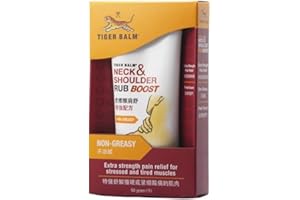 Tiger Balm - Crème Neck and Shoulder - Réduit tensions et fatigue de la nuque et des épaules grâce au massage - Application facile, penètre rapidement - Tube 50g