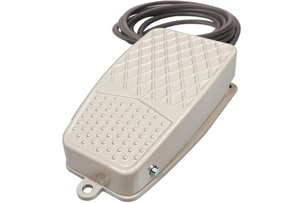 Gebildet Metall 12V-24V-48V-230V/5A Momentan Halkfri Fotpedal Omkopplare Handsfree Fotpedal Omkopplare med 100CM Kabel, SPDT