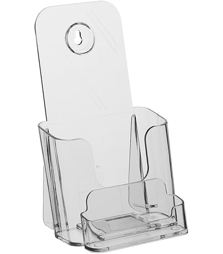 Brochure Stand DIN Long Taymar, Brochure Stand/Flyer Stand/Flyer Holder DIN Long DL A6 With 4 Levels And Extra Business Card Holder Business Card Holder Display - View #4