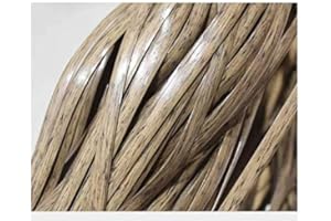 LUKKC 500g Wicker Repair Material Kit Wasserdichtes Kunststoff-Rattan-Reparaturmaterial Flaches Braunes Gewebtes Rattan Für Gartenmöbel Und Rattanstuhl Sofakorb Ersatz (Color : B)