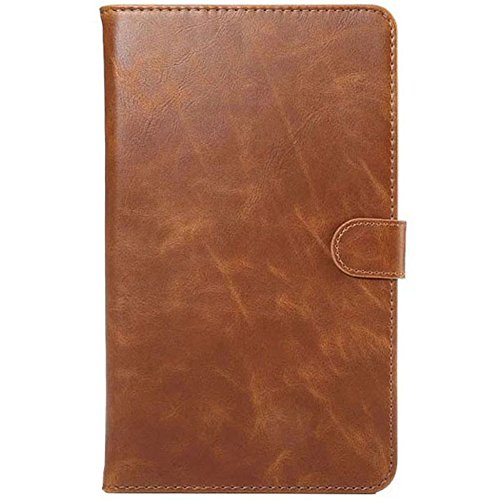 KM-WEN® Schutzhülle Etui für Huawei MediaPad M3 (8,4 Zoll) Bookstyle Retro Stil Crazy Horse Muster Magnetverschluss PU Leder Case Flip Cover Hülle Tasche Schutzhülle mit Auto Sleep / Wake Standfunktion Kartenfächer für Huawei MediaPad M3 (21,33 cm (8,4 Zoll) Tablet-PC Braun - 2