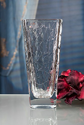 Glasvase DOLOMITI klar eckig 30 cm Ø 13,0 x 13,0 cm von Sandra Rich - 2