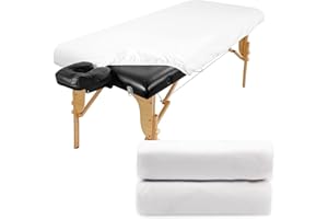 Luriseminger 2pcs Spannbezug für Massageliege Ölresistent, 70 x 190cm Wasserdicht Bezug für Massageliege Waschbar Massageliege Bezug für Kosmetik-Tische und Therapie-Bänke