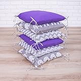 Amilian Baby Nestchen Bettumrandung 210 cm Design24 Bettnestchen Kantenschutz Kopfschutz für Babybett Bettausstattung