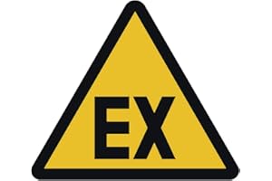 KOMIRO Warning of explosive atmosphere according to ASR A1.3, DIN 4844, yellow