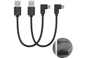 TengKo Mini Power Cable for Fire TV Stick, Micro USB Cable Mini Power Cable Charging Cable for Fire TV Stick, Chromecast, Roku, Powers the Fire TV Stick from Your TV USB Port (2Pack)