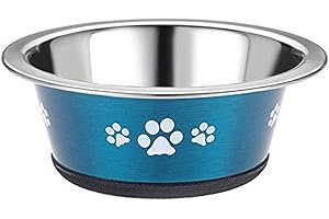 Classic Pet Products Classic Posh Paws Cat Dish, 240 ml, Blue