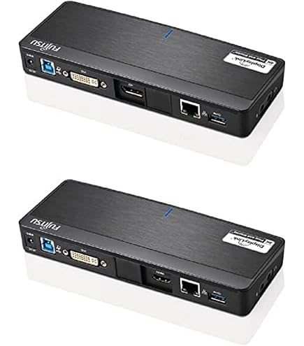 Fujitsu USB-C Hub – USB 3.2 Gen 1 Type-C, 4 Ports, Kompakt, Schwarz