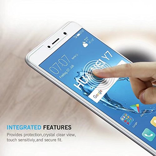 Huawei Y7    Huawei Y7 Prime Protector de Pantalla  LK  2 Pack  Vidrio Templado Screen Protector  Garant  a Vitalicia De Sustituci  n 