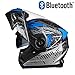Produktbild JohnnyLuLu Motorrad Modular Crash Bluetooth Helm, Anti-Fog Double Lens, Headset Integrierte Flip Motorradhelme für Erwachsene,C,XL