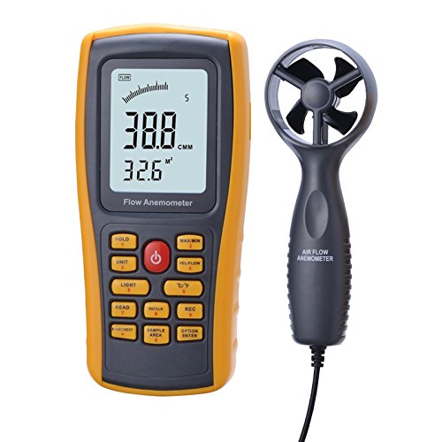 Preisvergleich Produktbild Himanjie®GM8902 Handheld Digital Anemometer LCD Windgeschwindigkeit Temperaturmessung Windmesser