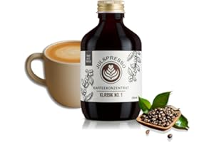 JULSPRESSO Kaffeekonzentrat - Klassik No. 1 - Kaffeekonzentrat Pur Natur - warme Kaffeegetränke und Eiskaffee - für ca. 25 Tassen Kaffeegetränk pro Flasche