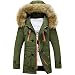 Produktbild Mantel Unisex Parka Herren Winterjacke Damen Wollmantel Cabanjacke Kurzmantel Wärmejacke Jacke Übergangsjacke Kapuzenjacke Steppjacke Kapuze aus winddichter Strickjacke Sportjacke LMMVP (XXL, Grün)
