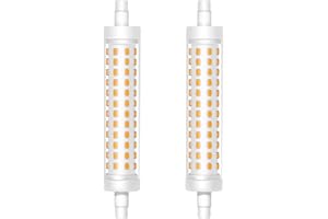 CALDARAX Lampadina R7S LED 118MM, Bianco Caldo 3000K, 12W LED R7S Lampadina Lineare J118 Equivalente 120W Lampada Alogena, Non Dimmerabile, 360 Gradi, AC 220V-240V, 1500LM, 2 Pezzi