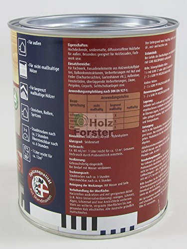 GORI 99 Holz- und Fassadenfarbe 2076 Treibholz, 0,75 Liter - 2