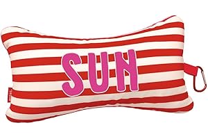 moses. Fernweh Mini poduszka do czytania Sun – poduszka pod kark do podróży, z praktycznym karabińczykiem, kompaktowa poduszka do samochodu, samolotu i na plażę, ergonomiczna poduszka podróżna o