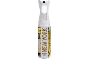 GLAMOUR PARFUM - Ambientador de Hogar New York - 300 ml - Pulverizador con Aroma Amaderado, Dulce y Fresco - Ambientador Textil en Spray - para Pulverizar en la Cama o en Cortinas - Reutilizable