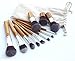 VALUE MAKERS 11pcs Makeup Brush Set - Natural Makeup Brushes - Cosmetics Tools - Bamboo Handles Makeup Brushes Set - Soft Make up Brush Set - Eco-friendly Make Up Brush Kit - Make up Brushes