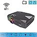 Produktbild LYZL Projektor smart WiFi LED-Projektor-Bluetooth, HD 720, Full HD 1080p HDMI Projektor für Heimkino, Home Entertainment, Hotel, Büro, Konferenz,Black