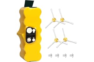 14.4V 5000mAh Batteria per iRobot Roomba, Powtree Ni-MH Batteria di Ricambio per Roomba R3 500 600 700 800 Serie 510 531 535 540 550 552 560 570 580 595 620 650 660 760 770 780 790 870 900