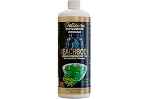 ‎DELICIOUS SUPPLEMENTS Delicious Beachbody Liquid Waldmeister - Sugar-Free Syrup for Water, a Tasty Thirst Quencher with Pump Dispenser - Made in Germany