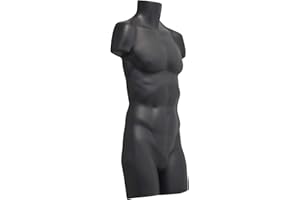 Display Guru Adult Male Full Size Hanging Body Form Display Mannequin Body Form Mannequin Display Form Ideal for Shop Display, Market Traders (Back)