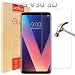 Produktbild LG V30 Panzerglas Schutzfolie, PULEN Panzerglasfolie folie Displayschutzfolie Hartglas, 0,33mm Dünn, 9H Härtegrad, Anti-Kratzen Lebenslange Garantie